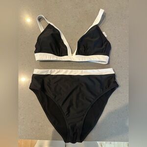 Shade and shore colorblock bikini